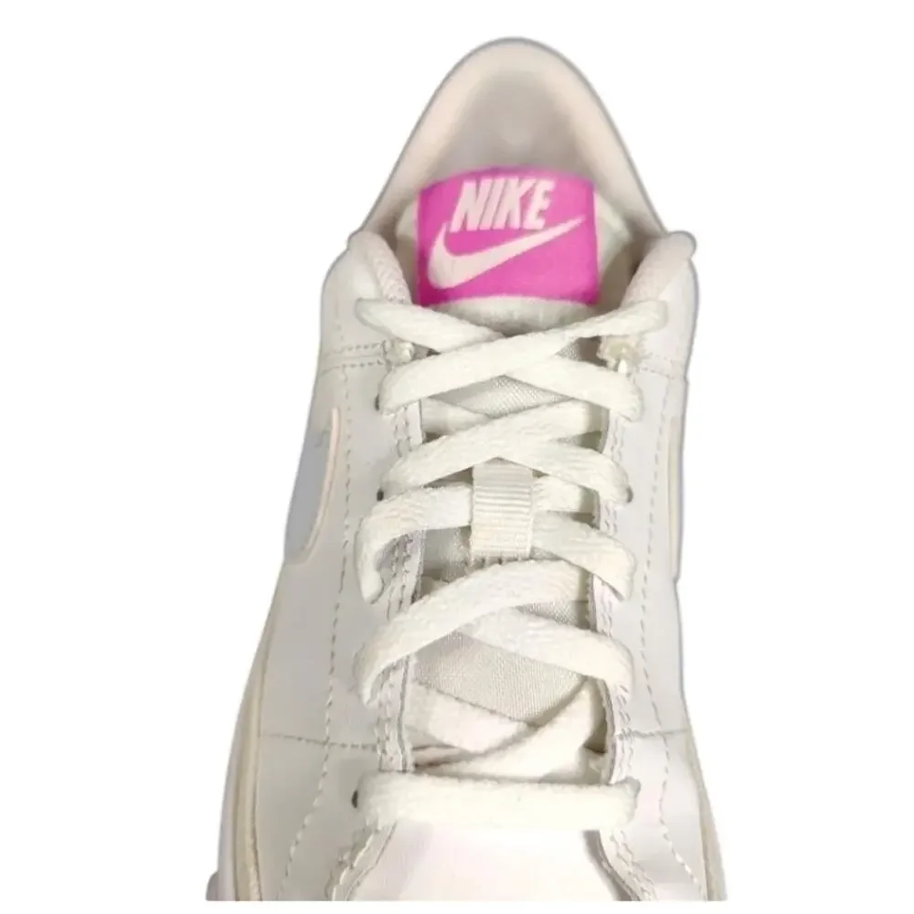 Nike Court Legacy Classic Retro White Cosmic Fuchsia Sneakers, Youth Size 7Y